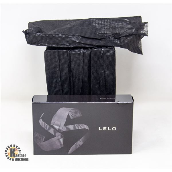 4 SETS OF ETHEREA SILK BLACK CUFFS