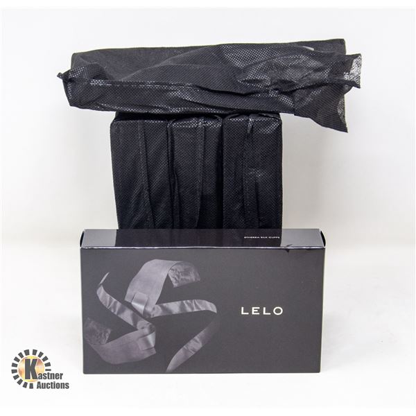 4 SETS OF ETHEREA SILK BLACK CUFFS