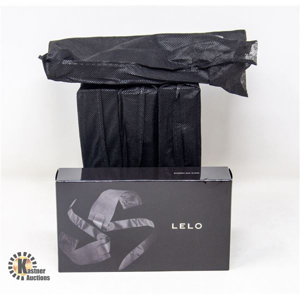 4 SETS OF ETHEREA SILK BLACK CUFFS