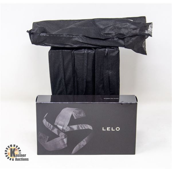 4 SETS OF ETHEREA SILK BLACK CUFFS