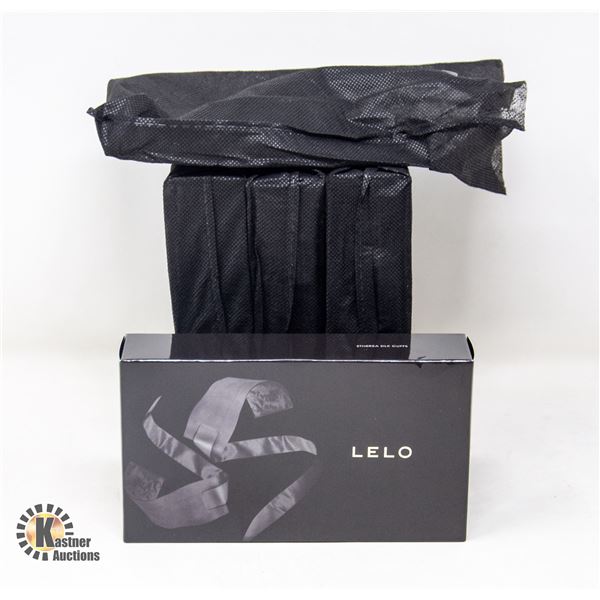 4 SETS OF ETHEREA SILK BLACK CUFFS