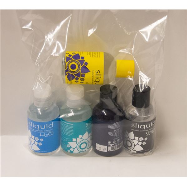 BAG OF 5 ASSORTED PERSONAL LUBRICANTS