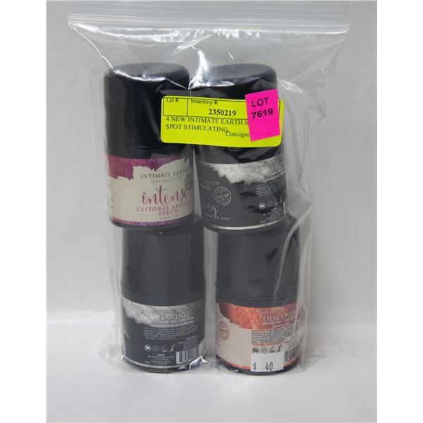 4 NEW INTIMATE EARTH SERUMS - G SPOT STIMULATING,