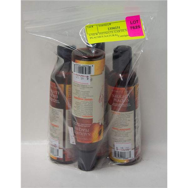 4 NEW INITMATE EARTH NAUGHTY PEACHES NATURAL