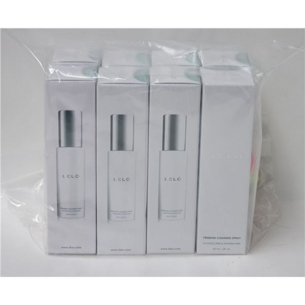 LOT OF 8 NEW LELO PREMIUM CLEANING SPRAY ALCOHOL