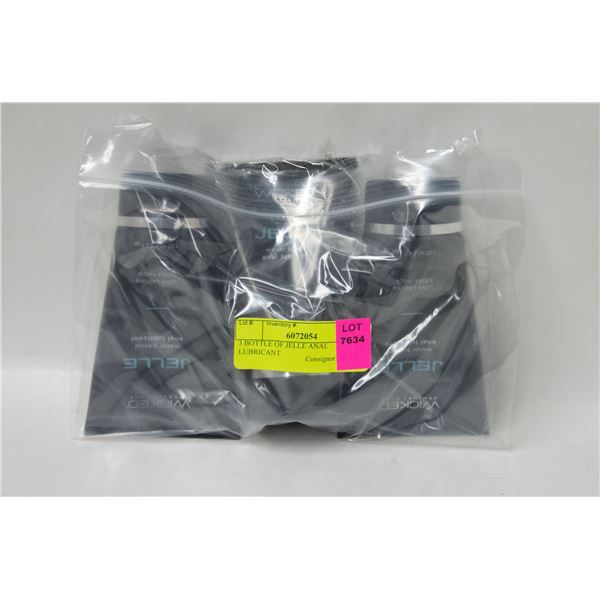 3 BOTTLE OF JELLE ANAL LUBRICANT