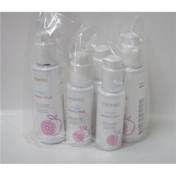 5 BOTTLES OF SIMPLY PASSION FRUIT LUBRICANT