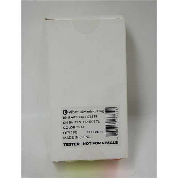 NEW B VIBE RIMMING PLUG - TEAL