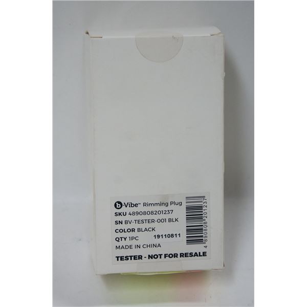 NEW B VIBE RIMMING PLUG - BLACK