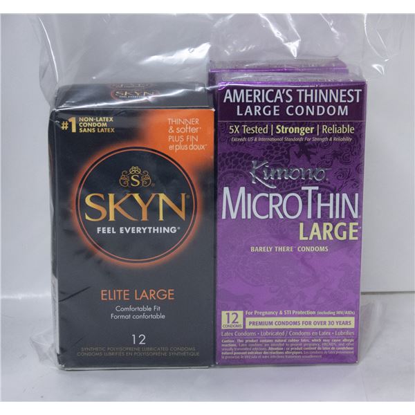 4 BOXES OF CONDOMS