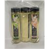Image 1 : 3 BOTTLES OF SHUNGA EROTIC MASSAGE OIL 240ML
