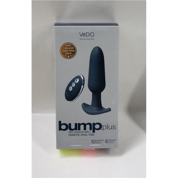 VEDO BUMP PLUS RECHARGEABLE REMOTE ANAL VIBE