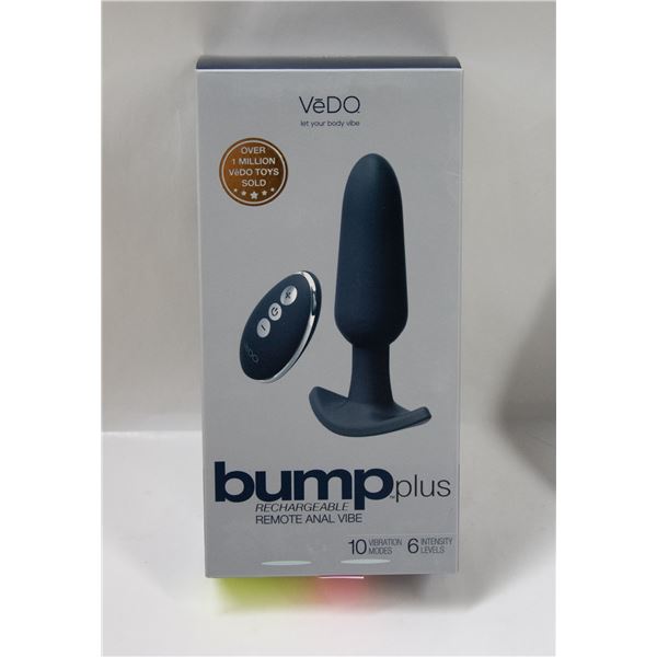 VEDO BUMP PLUS RECHARGEABLE REMOTE ANAL VIBE