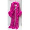 Image 1 : EROTIC SOFT PINK FEATHER BOA ROBE