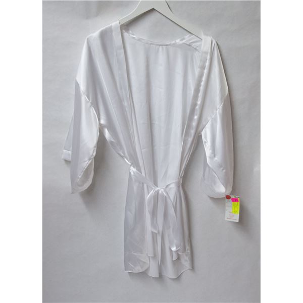 FAGIONI POLYESTER ROBE ONE SIZE FITS MOST - WHITE