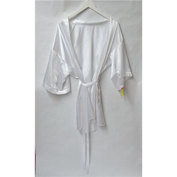 FAGIONI POLYESTER ROBE ONE SIZE FITS MOST - WHITE