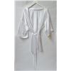 Image 1 : FAGIONI POLYESTER ROBE ONE SIZE FITS MOST - WHITE