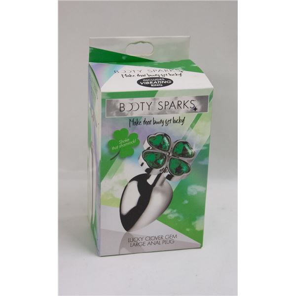 BOOTY SPARKS LUCKY CLOVER GEM LARGE ANAL PLUG
