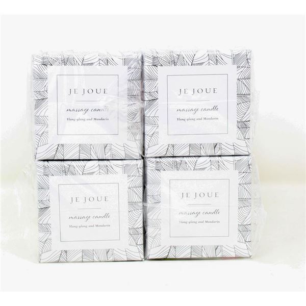 4 NEW JE JOUE MASSAGE CANDLE YLANG-YLANG AND