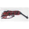 Image 1 : NEW DRAGONTAILZ LEATHER WHIP - RED/BLACK