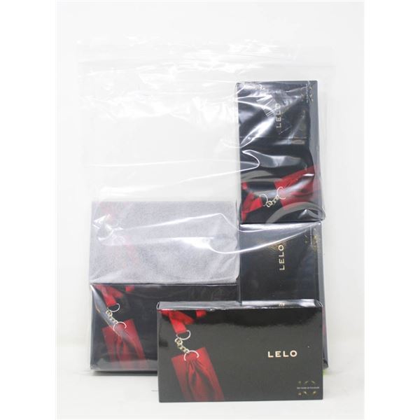 5 NEW LELO SOFT HANDCUFFS - RED