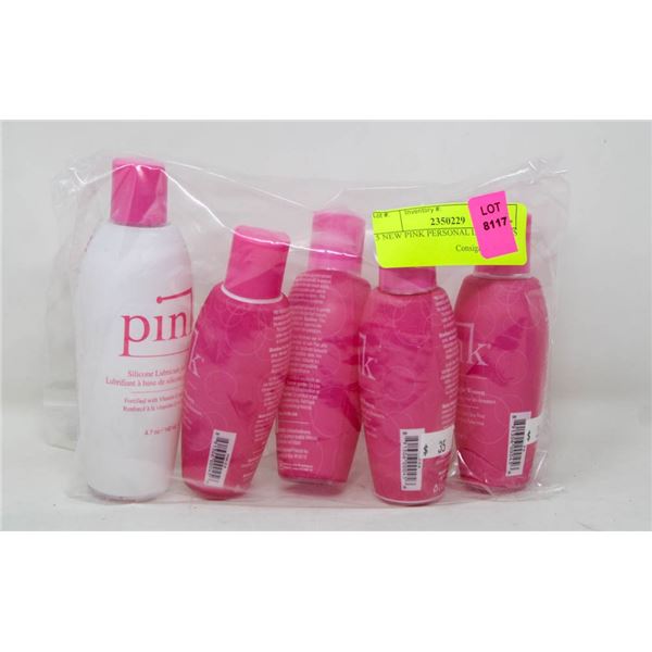 5 NEW PINK PERSONAL LUBRICANTS
