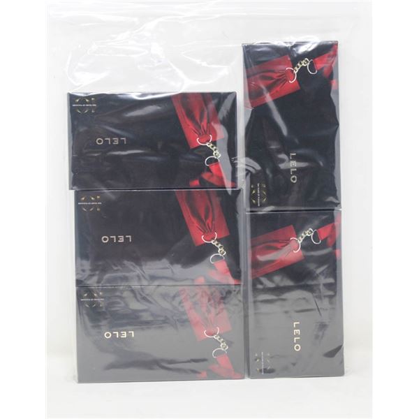 5 NEW LELO SOFT HANDCUFFS - RED