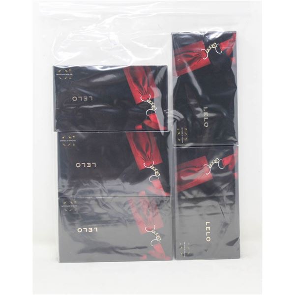 5 NEW LELO SOFT HANDCUFFS - RED