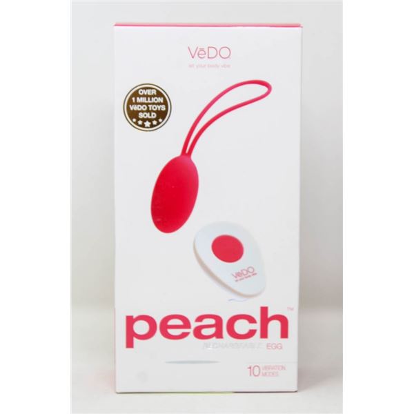 VEDO PEACH RECHARGABLE EGG