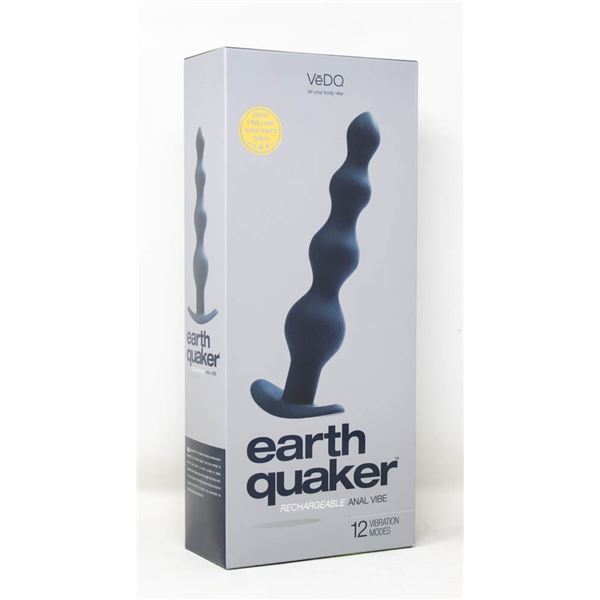 VEDO EARTH QUAKER RECHARGEABLE ANAL VIBE