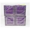 Image 1 : LOT OF 4 BORDEAUX AND CHOCOLAT LUX SCENTED CANDLES