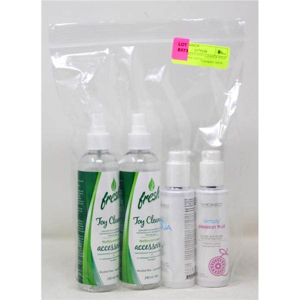 LOT OF ADULT TOY CLEANER SOLD WITH LUBRICANTS