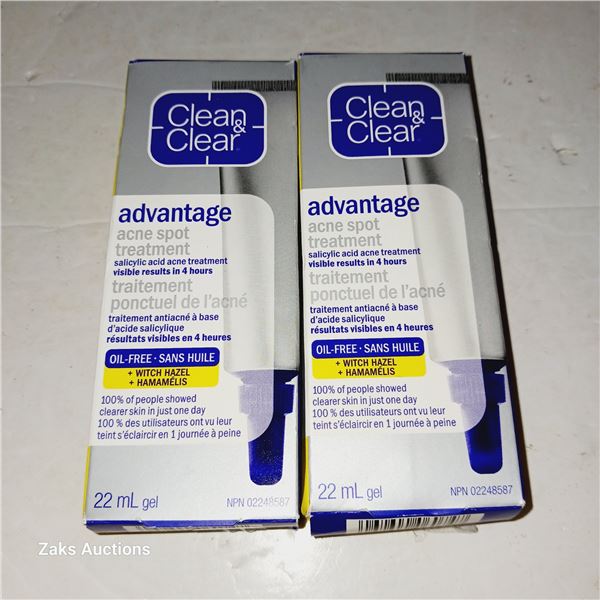 New 2pk Clean & Clear Acne