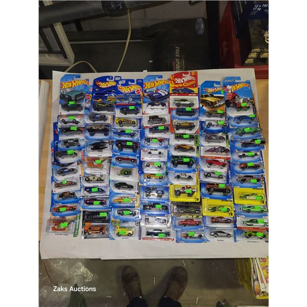 Lot of 77 New Hot Wheel Die Cast Cars Collectible