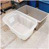 Image 2 : Lot of 2 Storage Totes