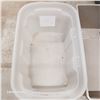 Image 3 : Lot of 2 Storage Totes