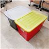 Image 1 : Lot of 2 Storage Totes