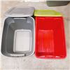 Image 5 : Lot of 2 Storage Totes