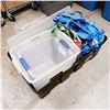 Image 2 : Lot of Varioius Plastic Storage Totes & Large Reusable Shopping Bags