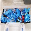Image 3 : Lot of Varioius Plastic Storage Totes & Large Reusable Shopping Bags