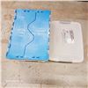 Image 1 : Lot of 2 Plastic Storage Totes