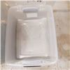 Image 3 : Lot of 2 Plastic Storage Totes