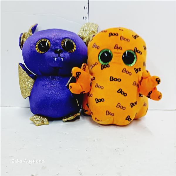 Lot of 2 Beanie Baby Toys - Count & Ghoulie