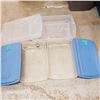 Image 3 : Lot of 3 Long Under The Bed Plastic Storage Totes