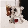 Image 2 : Summit Collection Glass or Crystal Bear; Swarovski Bear in Pieces; Toothpick Holder + Canisters