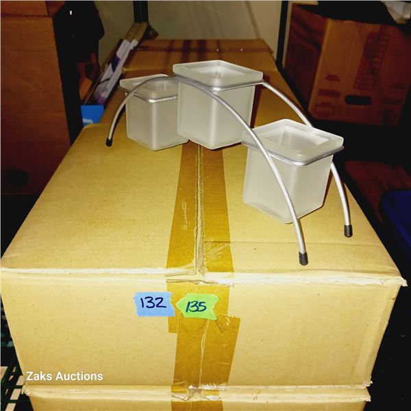 Lof of 4 New Candle Holders in Box