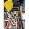 Image 6 : Plastic Box of Various Tools and Hardware & Such