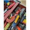 Image 5 : Red Metal Tool Box Tray Full of Screwdrivers Etc