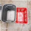 Image 4 : 3 Plastic Bins