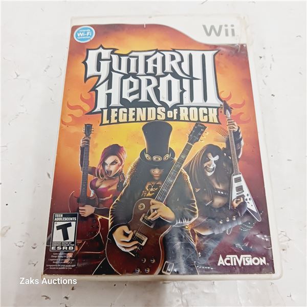 Wii Guitar Hero 3 Legends of Rock